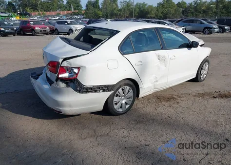 2012 Volkswagen Jetta S из США, поврежденный, VIN 3VW1K7AJ6CM348365